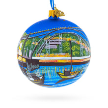 Load image into Gallery viewer, Dom Luis I Bridge, Porto, Portugal Glass Ball Christmas Ornament 4 Inches