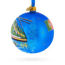 Load image into Gallery viewer, Dom Luis I Bridge, Porto, Portugal Glass Ball Christmas Ornament 4 Inches