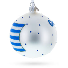Load image into Gallery viewer, Flag of Greece Glass Ball Christmas Ornament 4 Inches