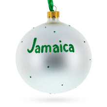 Load image into Gallery viewer, Flag of Jamaica Glass Ball Christmas Ornament 4 Inches