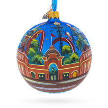 Load image into Gallery viewer, Nyhavn &amp; Tivoli Gardens, Copenhagen, Denmark Glass Ball Christmas Ornament 4 Inches