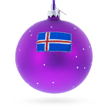 Load image into Gallery viewer, Blue Lagoon, Iceland Glass Ball Christmas Ornament 4 Inches