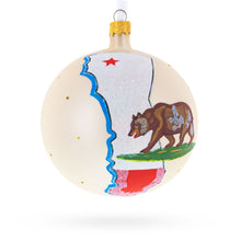 Load image into Gallery viewer, California State, USA Glass Ball Christmas Ornament 4 Inches