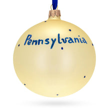 Load image into Gallery viewer, Pennsylvania State, USA Glass Ball Christmas Ornament 4 Inches