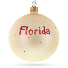 Load image into Gallery viewer, Florida State, USA Glass Ball Christmas Ornament 4 Inches