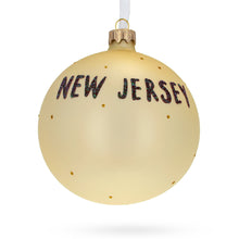 Load image into Gallery viewer, New Jersey State, USA Glass Ball Christmas Ornament 4 Inches