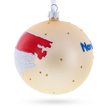Load image into Gallery viewer, North Carolina State, USA Glass Ball Christmas Ornament 4 Inches