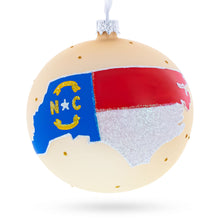 Load image into Gallery viewer, North Carolina State, USA Glass Ball Christmas Ornament 4 Inches