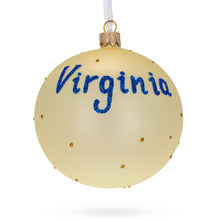 Load image into Gallery viewer, Virginia State, USA Glass Ball Christmas Ornament 4 Inches