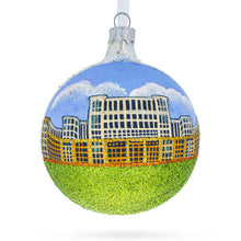 Load image into Gallery viewer, Palace of Parliament, Bucharest, Romania Glass Ball Ornament 3.25 Inches
