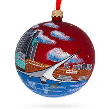 Load image into Gallery viewer, Puerto Madero, Buenos Aires, Argentina Glass Ball Christmas Ornament 4 Inches