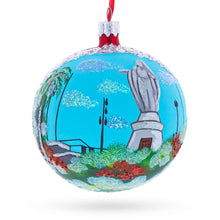 Load image into Gallery viewer, Cerro San Cristobal, Santiago, Chile Glass Ball Christmas Ornament 4 Inches