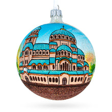 Load image into Gallery viewer, Nevski Cathedral, Sofia, Bulgaria Glass Ball Christmas Ornament 4 Inches