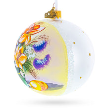 Load image into Gallery viewer, Floral Vase Masterpiece Glass Ball Christmas Ornament 4 Inches