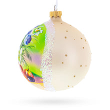 Load image into Gallery viewer, Floral Vase with Apples Masterpiece Glass Ball Christmas Ornament 4 Inches