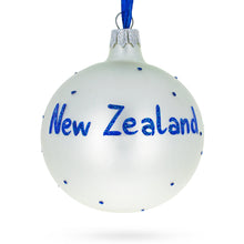 Load image into Gallery viewer, Flag of New Zealand Glass Ball Christmas Ornament 3.25 Inches