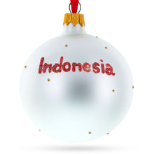 Load image into Gallery viewer, Flag of Indonesia Glass Ball Christmas Ornament 3.25 Inches