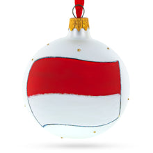 Load image into Gallery viewer, Flag of Indonesia Glass Ball Christmas Ornament 3.25 Inches