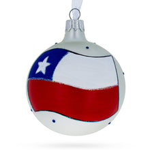 Load image into Gallery viewer, Flag of Chile Glass Ball Christmas Ornament 3.25 Inches