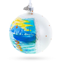 Load image into Gallery viewer, 1874 &#39;Impression Sunrise&#39; by Claude Monet Glass Ball Christmas Ornament 4 Inches