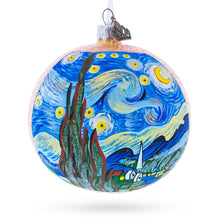 Load image into Gallery viewer, 1880 &#39;The Starry Night&#39; by Vincent van Gogh Glass Ball Christmas Ornament 4 Inches