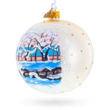 Load image into Gallery viewer, 1869 &#39;The Magpie&#39; by Claude Oscar Monet Glass Ball Christmas Ornament 4 Inches