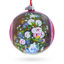 Load image into Gallery viewer, 1866 &#39;Spring Bouquet&#39; by Pierre Auguste Renoir Glass Ball Christmas Ornament 4 Inches