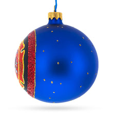 Load image into Gallery viewer, Fire Department Glass Ball Christmas Ornament 4 Inches