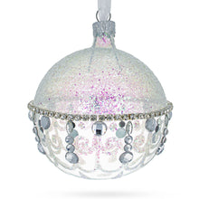 Load image into Gallery viewer, Diamond Chandelier on a Crystal Clear  Glass Ball Christmas Ornament 3.25 Inches
