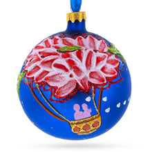 Load image into Gallery viewer, Romantic Hot Air Balloon Design Glass Ball Christmas Ornament 4 Inches