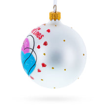 Load image into Gallery viewer, Valentine's Day Colorful Hearts Design Glass Ball Christmas Ornament 3.25 Inches
