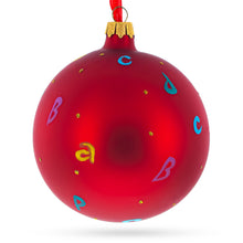 Load image into Gallery viewer, Back to School Glass Ball Christmas Ornament 4 Inches