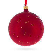 Load image into Gallery viewer, Ghosts and Haunted House Glass Ball Halloween Ornament 4 Inches
