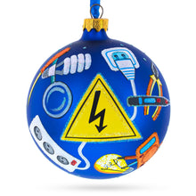 Load image into Gallery viewer, Electrician Toolbox Glass Ball Christmas Ornaments 4 Inches