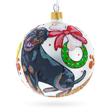 Load image into Gallery viewer, Rottweiler Gifts Glass Ball Christmas Ornaments 4 Inches