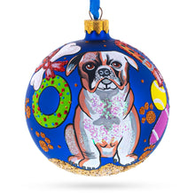Load image into Gallery viewer, Bulldog Gifts Glass Ball Christmas Ornaments 4 Inches