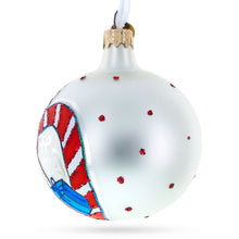 Load image into Gallery viewer, Elf and Candy Canes Glass Ball Christmas Ornaments 3.25 Inches