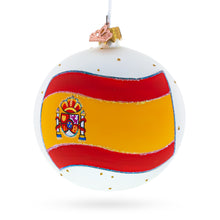 Load image into Gallery viewer, Flag of Spain Glass Ball Christmas Ornament 4 Inches