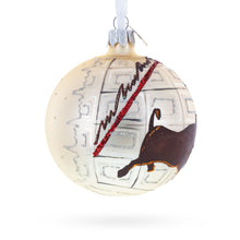Load image into Gallery viewer, Bull and Bear Stock Market Glass Ball Christmas Ornament 3.25 Inches