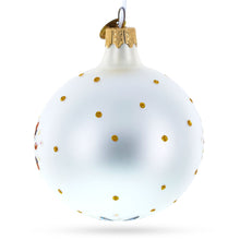 Load image into Gallery viewer, Ukrainian Petrykivka Painting Glass Ball Christmas Ornament 4 Inches