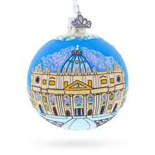 Load image into Gallery viewer, The Papal Basilica of Saint Peter, Vatican Glass Ball Christmas Ornament 3.25 Inches