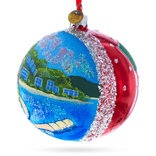 Load image into Gallery viewer, Malecon Boardwalk, Puerto Vallarta, Mexico Glass Ball Christmas Ornament 4 Inches