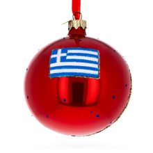 Load image into Gallery viewer, Santorini, Thira Island, Greece Glass Ball Christmas Ornament 4 Inches