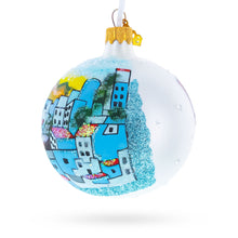 Load image into Gallery viewer, Blue City Chefchaouen, Morocco Glass Ball Christmas Ornament 3.25 Inches