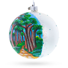 Load image into Gallery viewer, Avenue of the Baobabs, Madagascar Glass Ball Christmas Ornament 4 Inches
