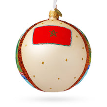 Load image into Gallery viewer, Jardin Majorelle, Marrakesh, Morocco Glass Ball Christmas Ornament 4 Inches