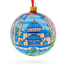 Load image into Gallery viewer, The Blue Mosque, Istanbul, Turkey Glass Ball Christmas Ornament 4 Inches