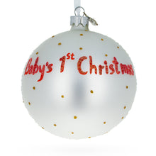 Load image into Gallery viewer, Snowman and Baby Deer First Christmas Glass Ball Christmas Ornament 4 Inches
