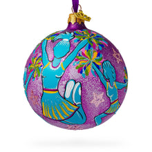 Load image into Gallery viewer, Cheerleaders Team Glass Ball Christmas Ornament 4 Inches