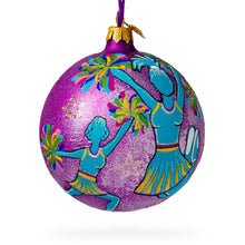 Load image into Gallery viewer, Cheerleaders Team Glass Ball Christmas Ornament 4 Inches